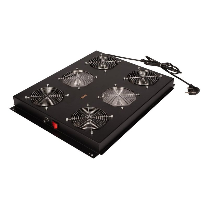 ROLINE 19" Unité de ventilation de toit4 ventilateurs ON/OFF pour baie serveur n