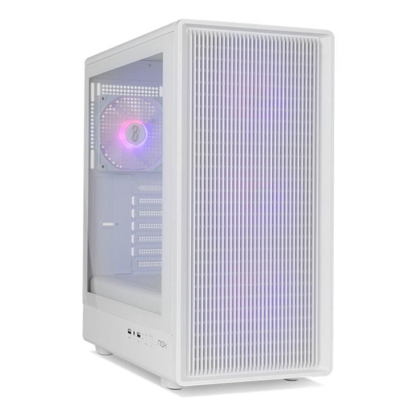 CAJA NOX SEMITORRE MESH INFINITY IOTA ARGB BLANCA USB 3.0