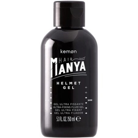 Kemon Hair Manya Helmet Gel Alcohol Hair Gel for Extra Strong Hold Professional Hair Styling for Men 150ml