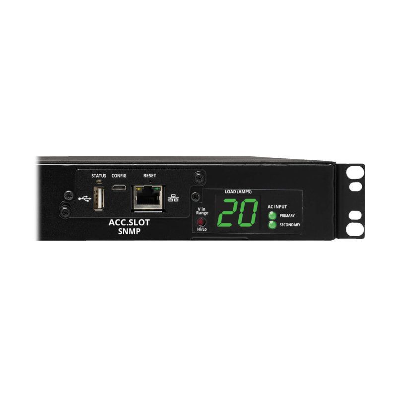 Tripp Lite PDUMH20HVATNET unité de distribution d'énergie 10 sortie(s) CA 1U Noir