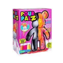 Pour Palz - DIY Paint Bear collectible - Mango Sunset