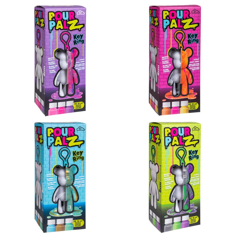 Pour Palz - DIY Paint Bear Keyring (33130154)