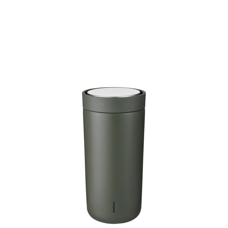 Stelton - To Go Click Vacuum Insulated Cup - Soft Dark Forest - 0.4 l