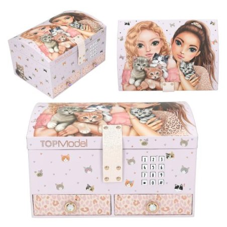 Topmodel - TOPModel Big Jewellery Box With Code And Sound - CAT LOVE - Rose
