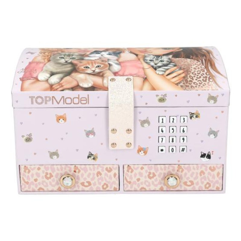 Topmodel - TOPModel Big Jewellery Box With Code And Sound - CAT LOVE - Rose