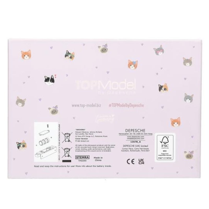 Topmodel - TOPModel Big Jewellery Box With Code And Sound - CAT LOVE - Rose