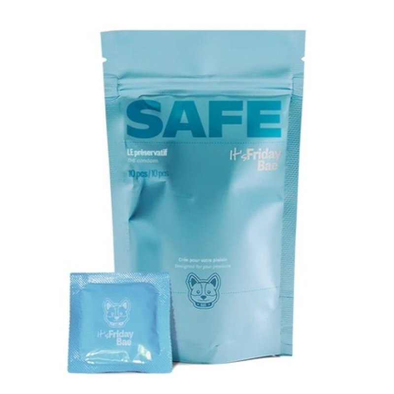 Friday Bae Safe Classic Latex Condoms 10 Pieces