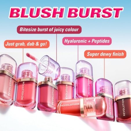 Revolution Superdewy Liquid Blush Burst Buildable Colour for Cheeks