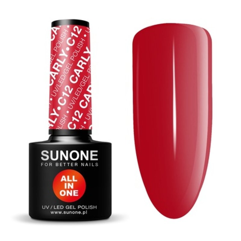 Sunone All In One Hybrid Nail Polish 3 In 1 C12 Carly 5ml