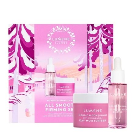Nordic Bloom Lumo All Smooth Firming Set Vegan Collagen Essence 30ml Day Moisturizer 50ml