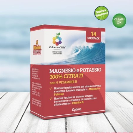 Magnesium and Potassium with B Vitamins Food Supplement to Reduce Fatigue