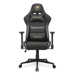 COUGAR Gaming-Stuhl Armor One V2 Gold F, PVC/Stoff, Schwarz