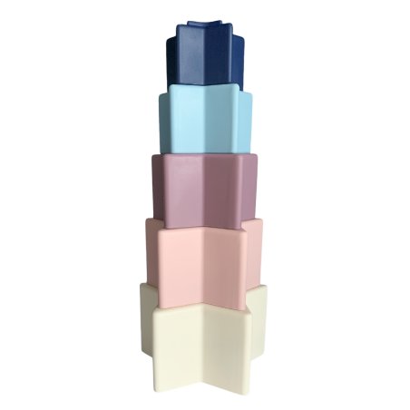 Magni - Silicone Stacking Tower w. Star Shaped Boxes (5548)