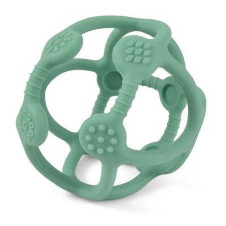 Magni - Teether ball in LFGB silicone, dusty green (3026)