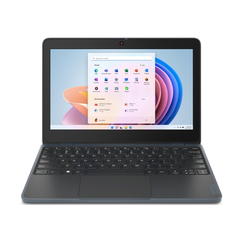 Lenovo 100w Gen 4 Intel N N100 Ordinateur portable 29,5 cm (11.6") HD 4 Go LPDDR5-SDRAM 128 Go SSD Wi-Fi 6 (802.11ax)