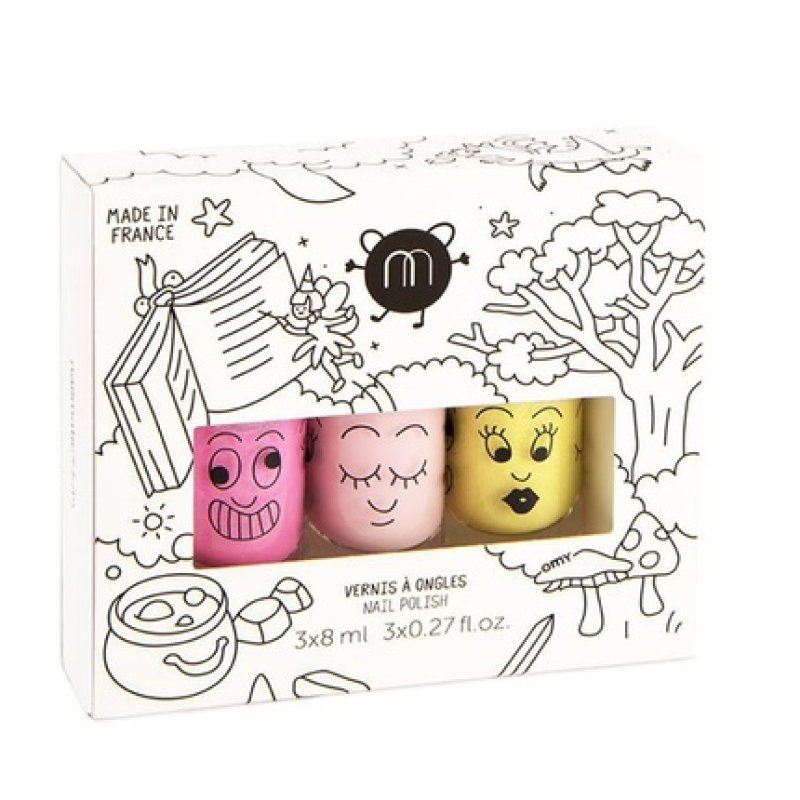 Nailmatic Kids Magic Forest Nail Polish Set Dolly 8ml Bella 8ml Lulu 8ml