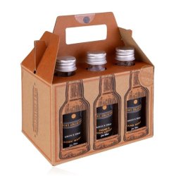 Accentra Men's Collection Sixpack Gift Set for Men in Beer Carrier - Pack of 6