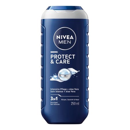 NIVEA 4006000063836 gel douche et nettoyant pour le corps 250 ml Hommes Corps et cheveux Aloé