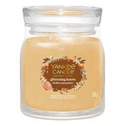 Yankee Candle Glistening Leaves bougie en cire Cylindre Jaune 1 pièce(s)