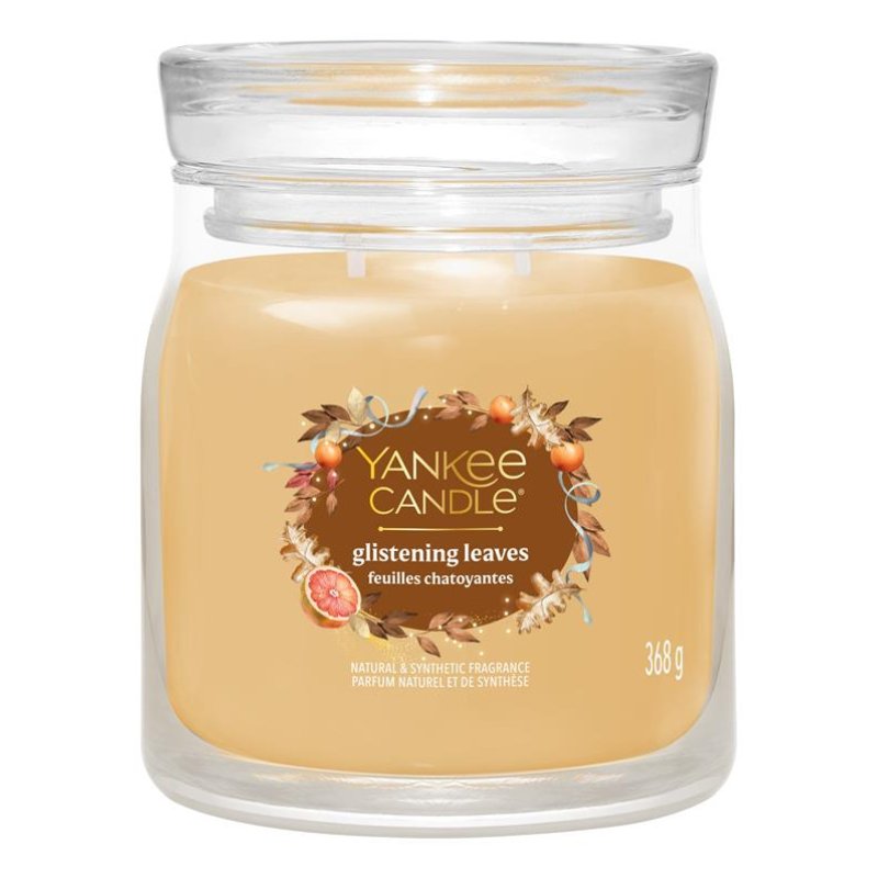 Yankee Candle Glistening Leaves Medium Signature