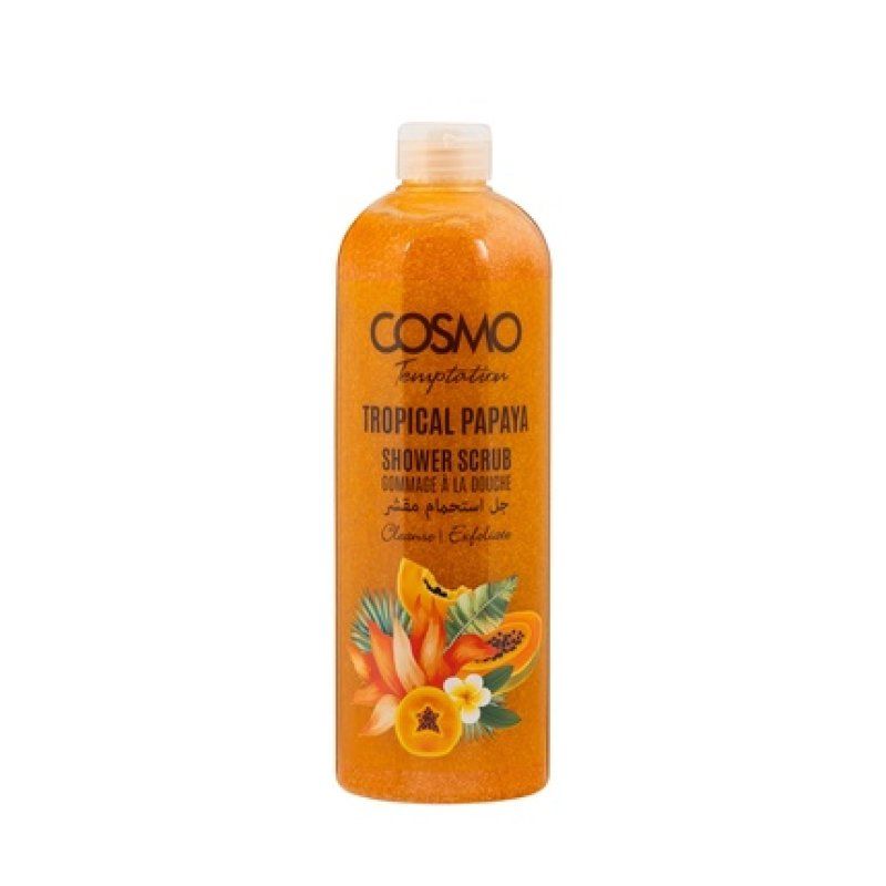 Cosmo Cosmetics Temptation Shower Scrub Tropical Papaya 1000ml