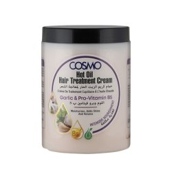 Cosmo Cosmetics Hot Oil Hair Treatment Cream Garlic Oil 1000ml New Design 2024