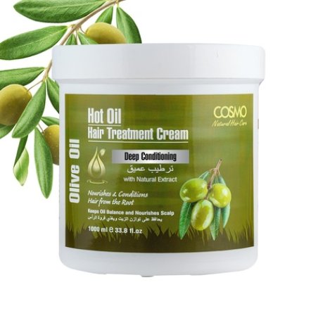 Cosmo Cosmetics Hot Oil Hair Treatment Cream Olive Oil 1000ml