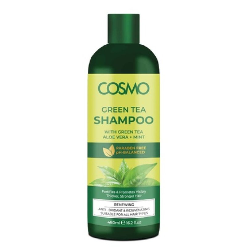 Cosmo Cosmetics Green Tea Shampoo 480ml Cosmo Series