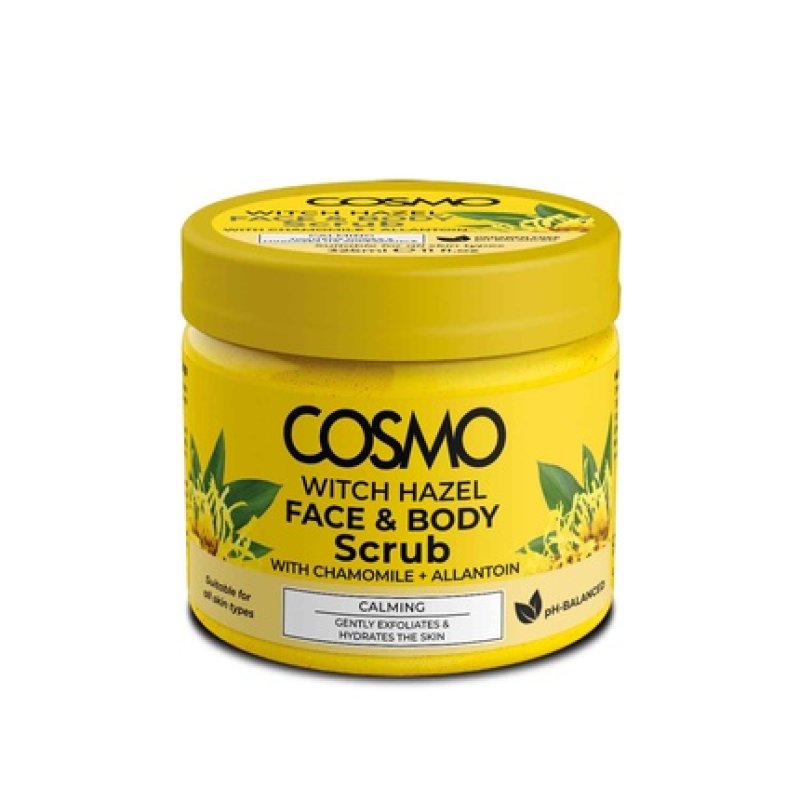 Cosmo Cosmetics Witch Hazel Face & Body Scrub 325ml