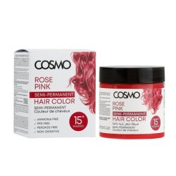 Cosmo Cosmetics Rose Pink Semi Permanent Hair Color Cream 120g