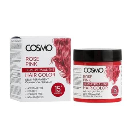 Cosmo Cosmetics Rose Pink Semi Permanent Hair Color Cream 120g