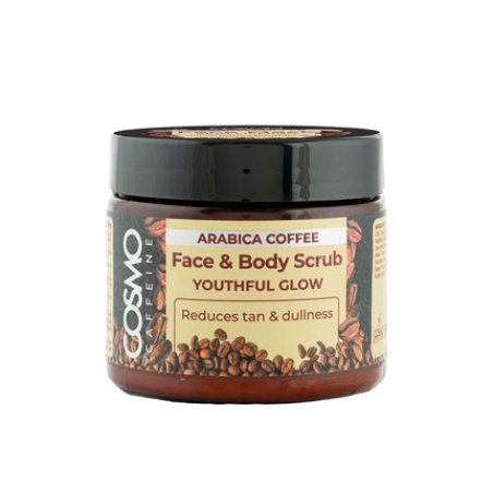 Cosmo Cosmetics Caffeine Face & Body Scrub 325 Milliliters