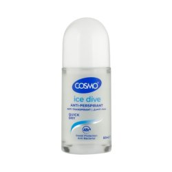 Cosmo Cosmetics Antiperspirant Ice Dive Quick Dry Roll On 60ml