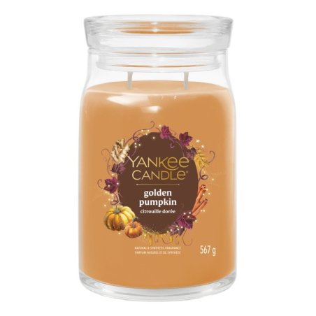 Yankee Candle 2653156E bougie en cire Rond Courge Orange, Transparent 1 pièce(s)