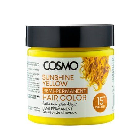 Cosmo Cosmetics Sun Shine Yellow Semi Permanent Hair Color Cream 120g