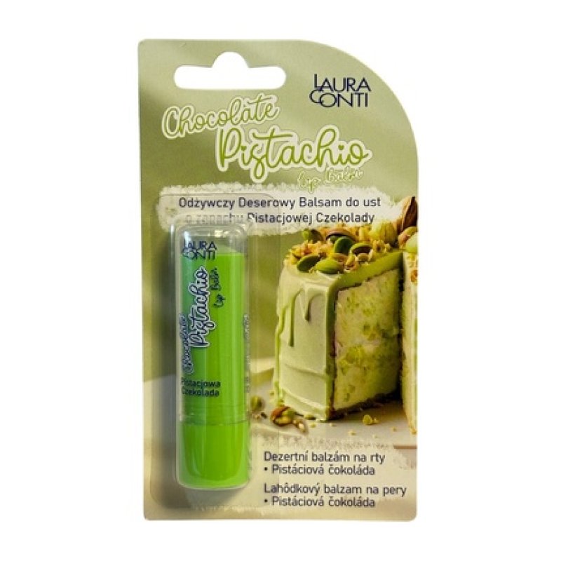 Laura Conti Chocolate Pistachio Lip Balm Nourishing Dessert Lip Balm Pistachio Chocolate 48g
