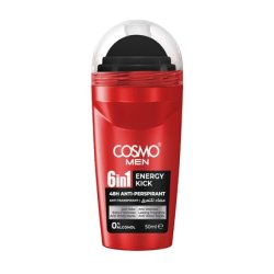 Cosmo Cosmetics Men Roll On 6 In 1 Energy Kick 50 Milliliters