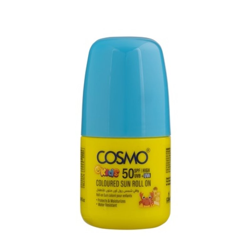 Cosmo Cosmetics Roll On Sun Lotion Kids 50ml Yellow Bottle