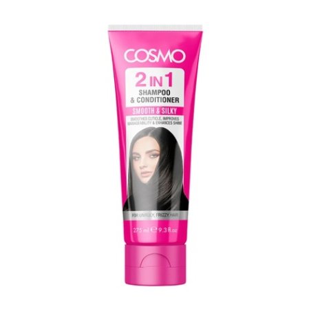 Cosmo Cosmetics Smooth & Silky 2 In 1 Shampoo & Conditioner 275ml