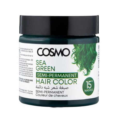 Cosmo Cosmetics Sea Green Semi Permanent Hair Color Cream 120g