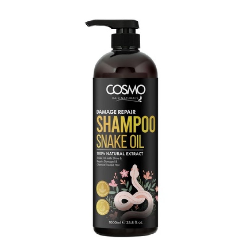 Cosmo Cosmetics Damage Repair Snake Oil Shampoo 100 Natural Extract 1000ml