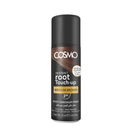 Cosmo Cosmetics Instant Root Touchup Hair Spray Medium Brown 75ml