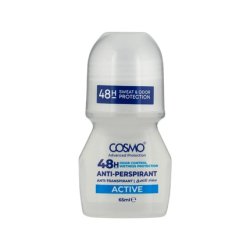 Cosmo Cosmetics Antiperspirant 48 Hour Roll On Deodorant Active 65 Milliliters