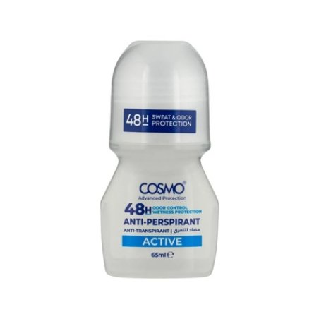 Cosmo Cosmetics Antiperspirant 48 Hour Roll On Deodorant Active 65 Milliliters