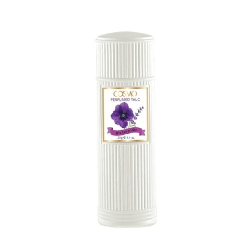Cosmo Cosmetics Perfumed Talc Iris Lavender 125 Gram