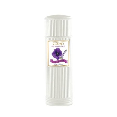 Cosmo Cosmetics Perfumed Talc Iris Lavender 125 Gram