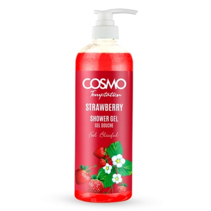Cosmo Cosmetics Temptation Shower Gel Strawberry 1000ml
