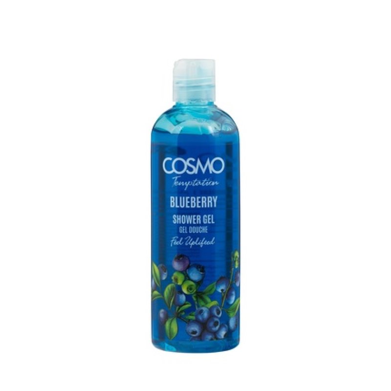 Cosmo Cosmetics Temptation Shower Gel Blueberry 480ml New Design