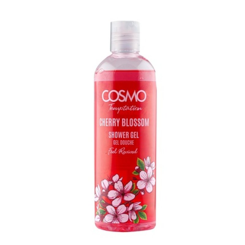 Cosmo Cosmetics Temptation Shower Gel Cherry Blossom 480ml New Design