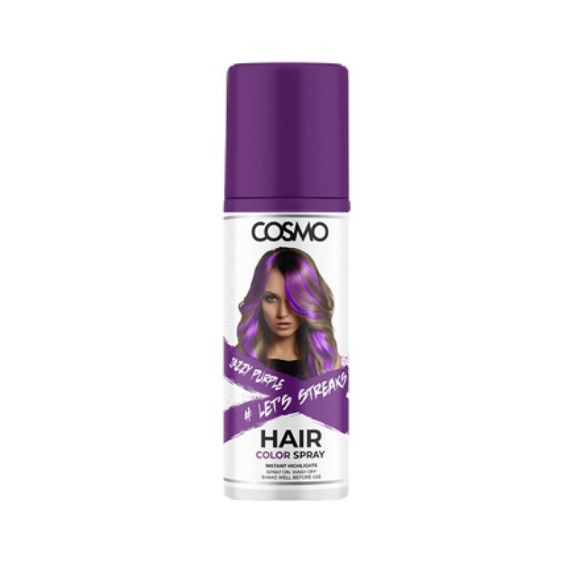 Cosmo Cosmetics Jazzy Purple Hair Colour Spray 100ml